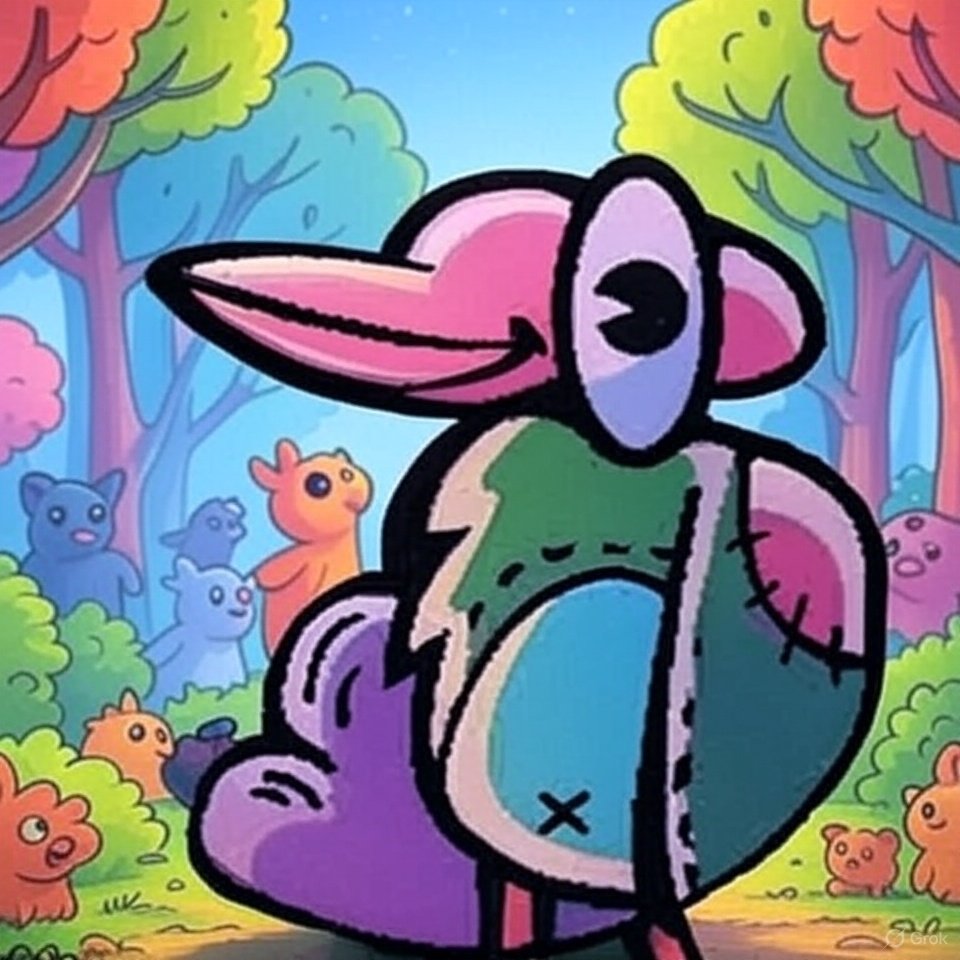BUNBUN happy in forest